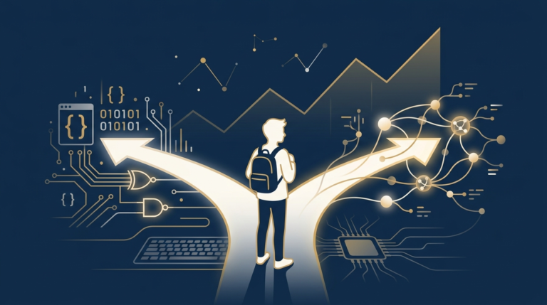 Did the computer science job market really collapse in 2026? A data-driven look at CS unemployment and starting salaries, how AI reshaped entry-level hiring, the specializations that are still hiring, and exactly what 9th, 10th, and 11th graders should be doing now.