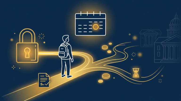 Three conditions that tell you whether your family can commit to Early Decision, what USC's new ED plan and the disappearing supplemental essays change this year, and a week-by-week roadmap from August 1 to the November 1 deadline.