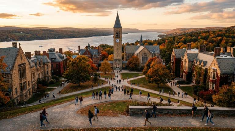 At Cornell you don't apply to 'Cornell' — you apply to one of nine undergraduate colleges and schools, and you write only that college's essays. Using Cornell's official admissions pages and the 2025-26 Common Data Set: admit rates (8.4% overall, 18.8% ED), the November 1 ED deadline, the SAT/ACT requirement, what Cornell weighs, cost, and internal transfer.